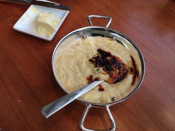 The Creamy Stone Ground Grits -- the stealth side that stole my heart.