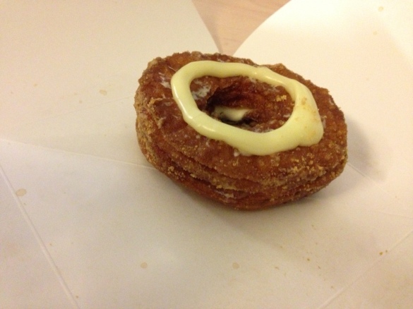 The Cronut in all its sugar-crusted glory.