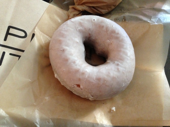 The famed Tres Leches cake doughnut -- a more measured doughnut -- let it grow on you.