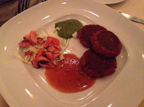 Nawabi Shami Kababs -- the finest ground lamb I've ever eaten, but a little one-note in seasoning.