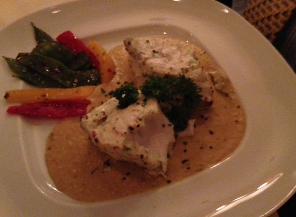 The supremely tender Malai Halibut.