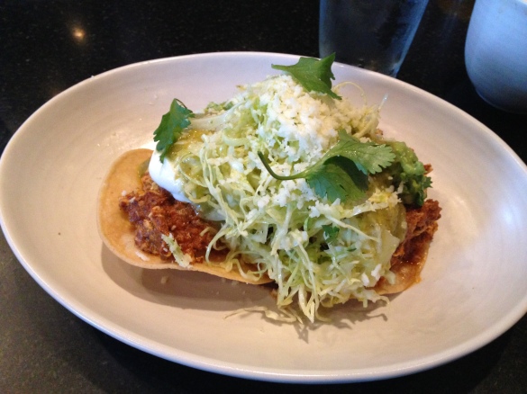 The Chorizo and Egg Tostadas, one of my favorite dishes of my whole Seattle visit.