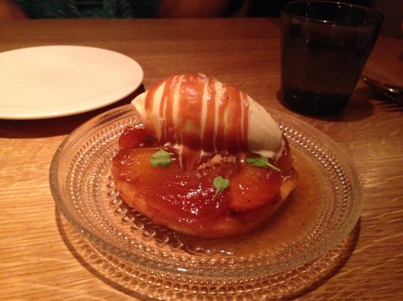 The Apricot Tart Tatin, visually stunning but too sweet for my taste.