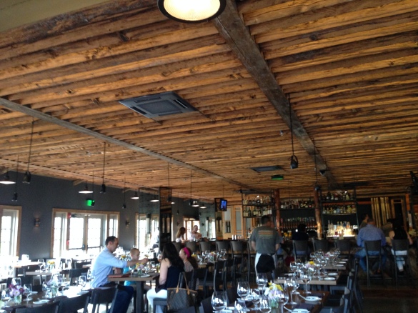 Inside the restaurant itself, a mish-mash of rustic and industrial chic.